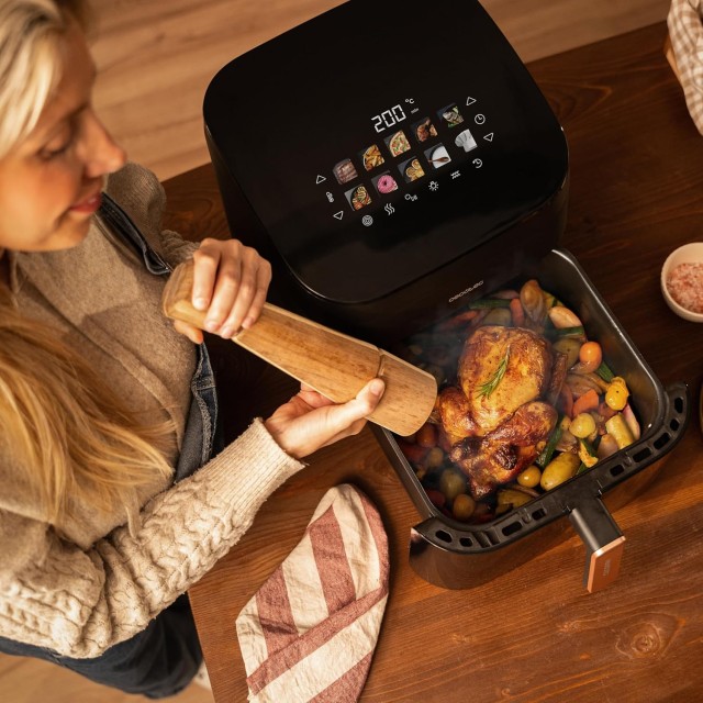 Φριτέζα Αέρος/ Airfryer 6,5L / 2200W με Διπλό Grill Cecofry&Grill Smokin 6500 Μαύρο CEC-101135 Cecotec