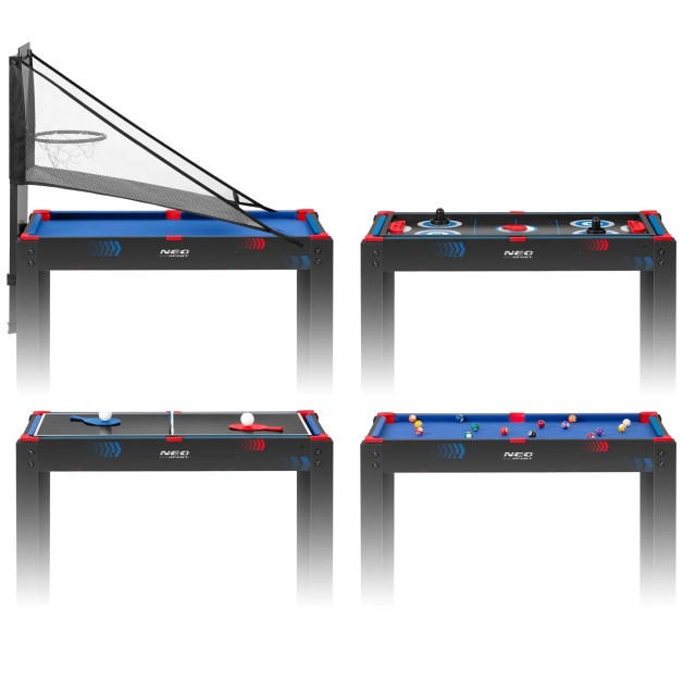 Επιτραπέζιο Παιχνίδι 5 σε 1  Πτυσσόμενο 92 x 46 x 73cm Μσύρο-Μπλε N...