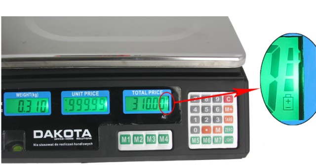 Ηλεκτρονική Ζυγαριά 40kg με Διπλή Οθόνη και Πολλαπλές Λειτουργίες  M90160 MAR-POL