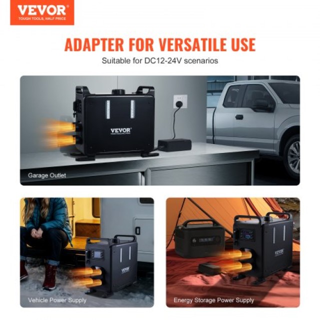 VEVOR Θερμαντήρας Diesel 12V/24V 8KW με Έλεγχο Bluetooth για Οχήματ...