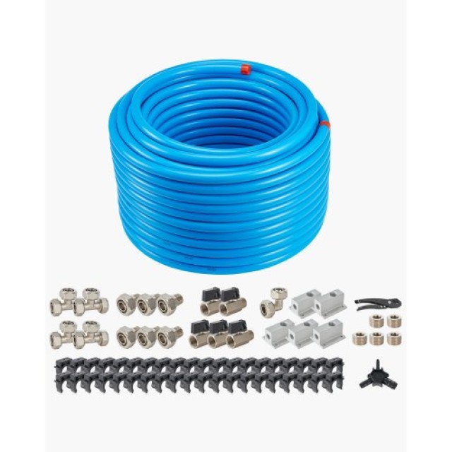 VEVOR  Σύστημα Αεροσυμπιεστή 3/4 x 200FT HDPE-Αλουμινίου Μπλε  YSKQ...