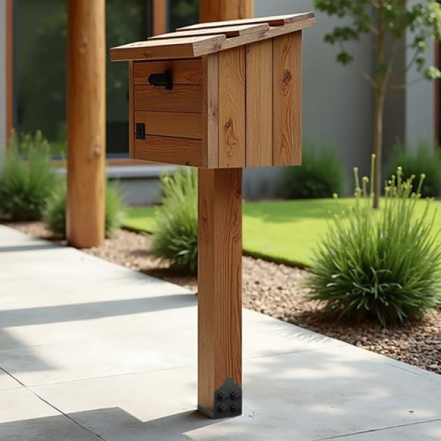 VEVOR Βάση Στύλου 8x8 για Ξύλινο Φράχτη (Σετ 2 Τεμαχίων) BBLZDZTG1P...