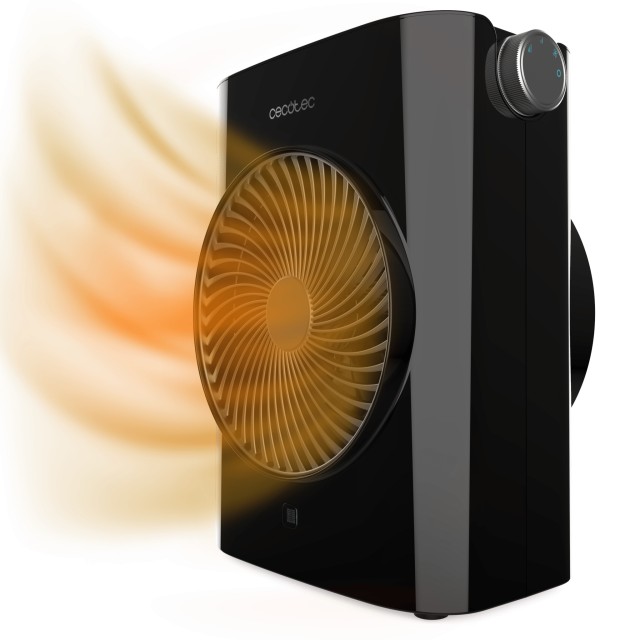 CECOTEC  Θερμοανεμιστήρας ReadyWarm 2070 Max Force Black με 2000 W, 2 επίπεδα ισχύος και 3 λειτουργίες  CEC-08254
