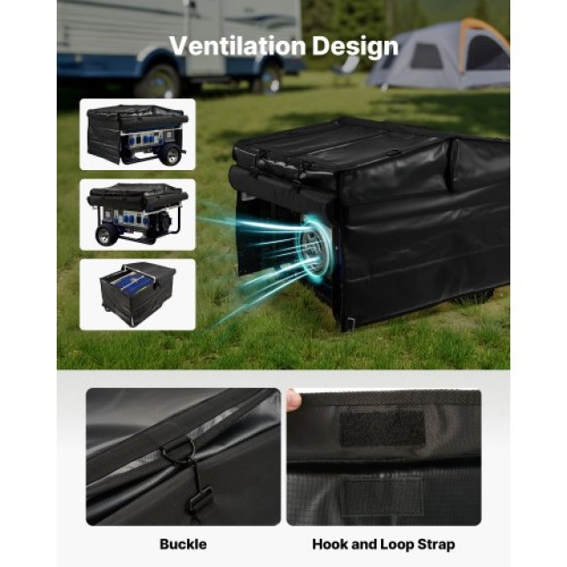 VEVOR Αδιάβροχη Κάλυψη Γεννήτριας 420D για 3500-12000W 34x24x21in F...
