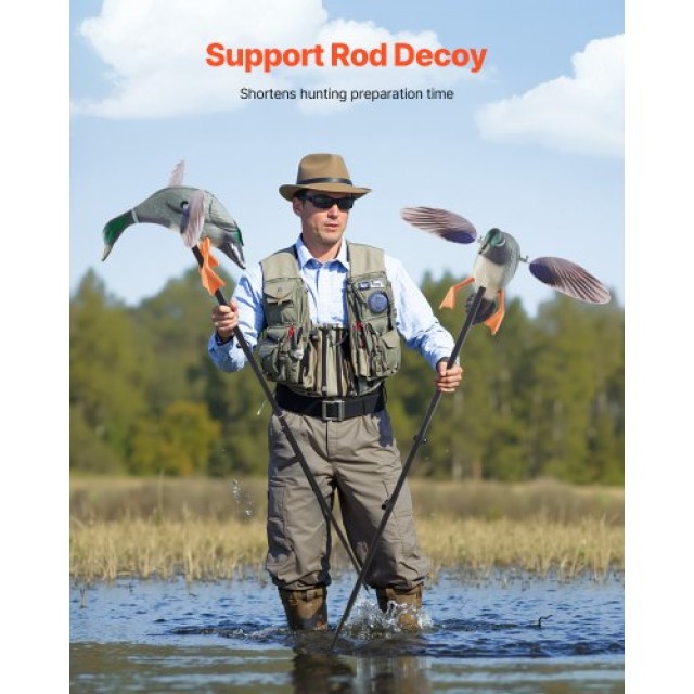 VEVOR Περιστρεφόμενα Ρεαλιστικά Δολώματα Πάπιας για Κυνήγι DTSLYESY...