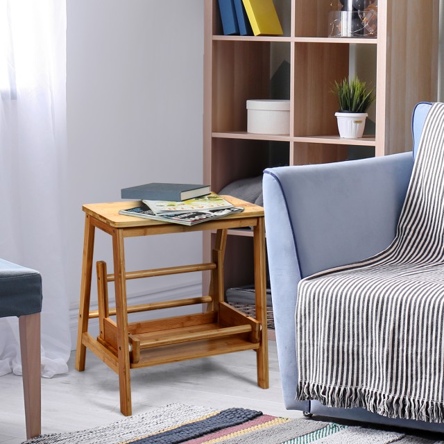 Costway Διπλή Σκάλα Καρέκλα Αναδιπλούμενη από Μπαμπού Φυσικό Χρώμα ... Costway Διπλή Σκάλα Καρέκλα Αναδιπλούμενη από Μπαμπού Φυσικό Χρώμα ...