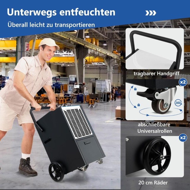 Costway 66L Αφυγραντήρας με Χρονοδιακόπτη 24Ω, Αυτόματη Απόψυξη & Ε... Costway 66L Αφυγραντήρας με Χρονοδιακόπτη 24Ω, Αυτόματη Απόψυξη & Ε...