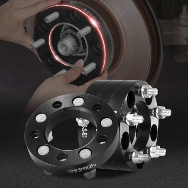 VEVOR Αποστάτες Τροχών 1 5x4.5 5 Λαβών 4 Τεμ. Μαύροι  LSSFLP1YC5X4IY3OQV0