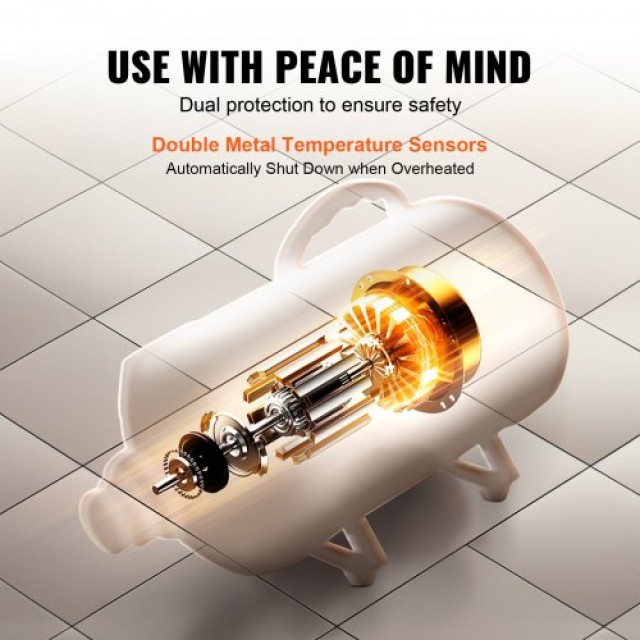 VEVOR Στεγνωτήρας Σκύλου 2000W, Ρυθμιζόμενη Ταχύτητα & Θερμοκρασία,...