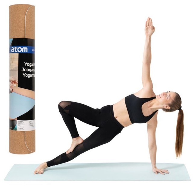 BAKAJI Στρώμα Γιόγκα 183x61 cm Διπλής Όψης TPE και Φελλός Πάχους 4... BAKAJI Στρώμα Γιόγκα 183x61 cm Διπλής Όψης TPE και Φελλός Πάχους 4...