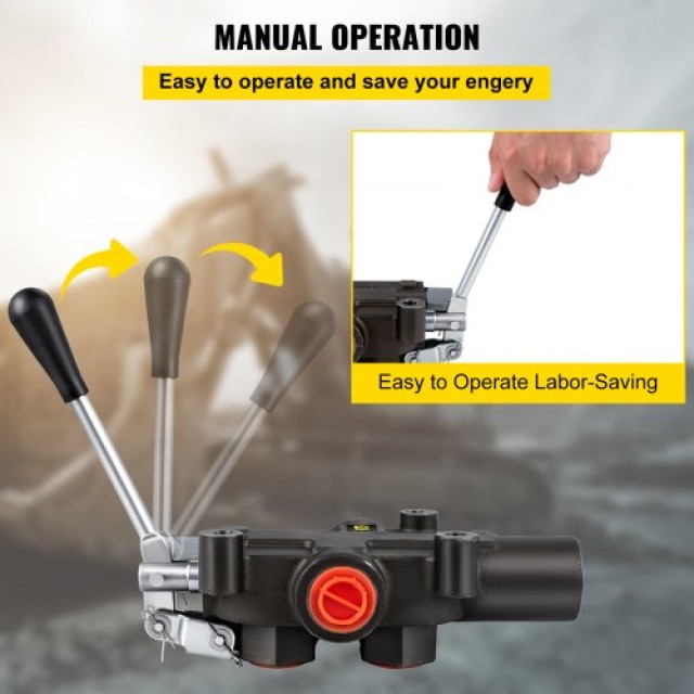 Βαλβίδα Υδραυλικού Ελέγχου VEVOR, 1 Σπείρα, 21 GPM, 4300 PSI για Τρ...