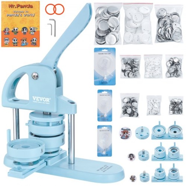 VEVOR 3-in-1-Knopfherstellungsmaschine, 300 Stück, Blau SLKXZJ2532582VM00V0