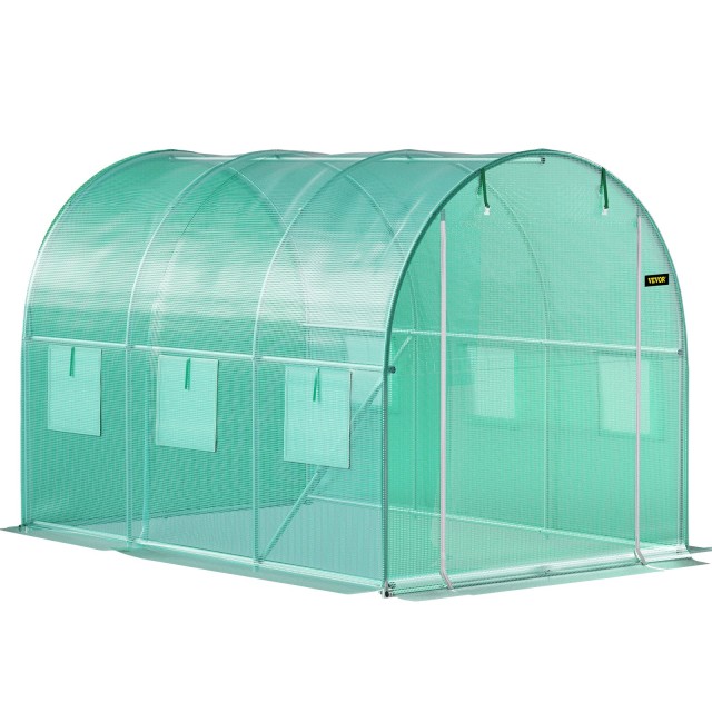Garden Tunnel Θερμοκηπίου Ατσάλινο Πλαίσιο με 6 Παράθυρα  4,5 x 2 x...