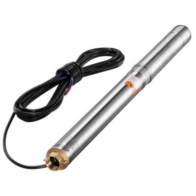 VEVOR Αντλία Υποβρύχιας Γεώτρησης 550W από Ανοξείδωτο Ατσάλι, Βάθος 174ft, Ροή 100L/min SJQSB550W600Y7ZIJV2