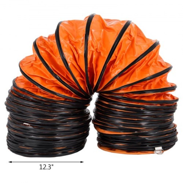Εύκαμπτος Αγωγός VEVOR 25FT, PVC 12 για Εξαεριστήρα  TFGDBDB12YC-25YC1V0