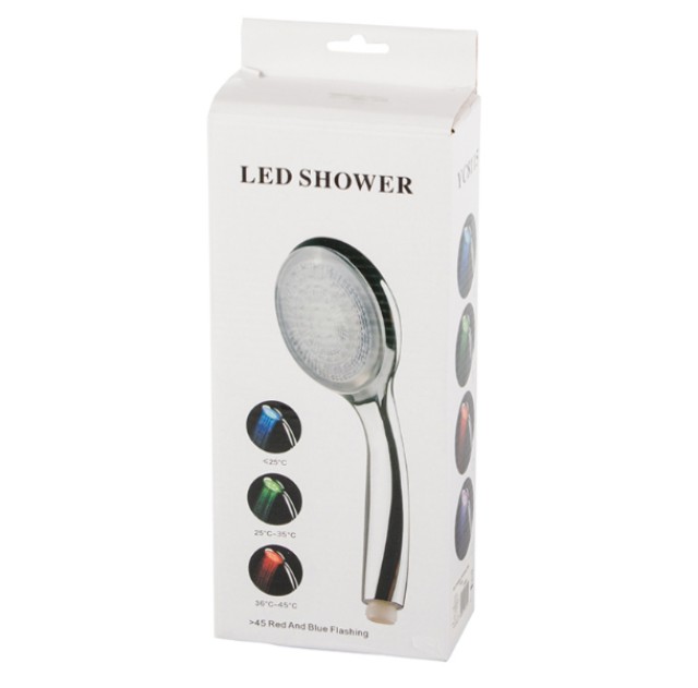 Τηλέφωνο Ντους με Φωτισμό LED RGB 5907451339794 VERK GROUP