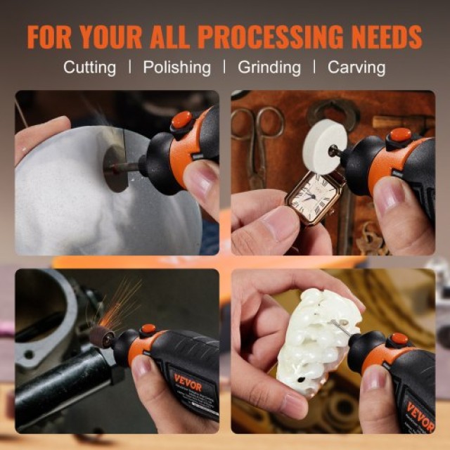 Σετ Αξεσουάρ Περιστροφικού Εργαλείου VEVOR 357τμχ  XZGJFJT361PCS9FE3V0