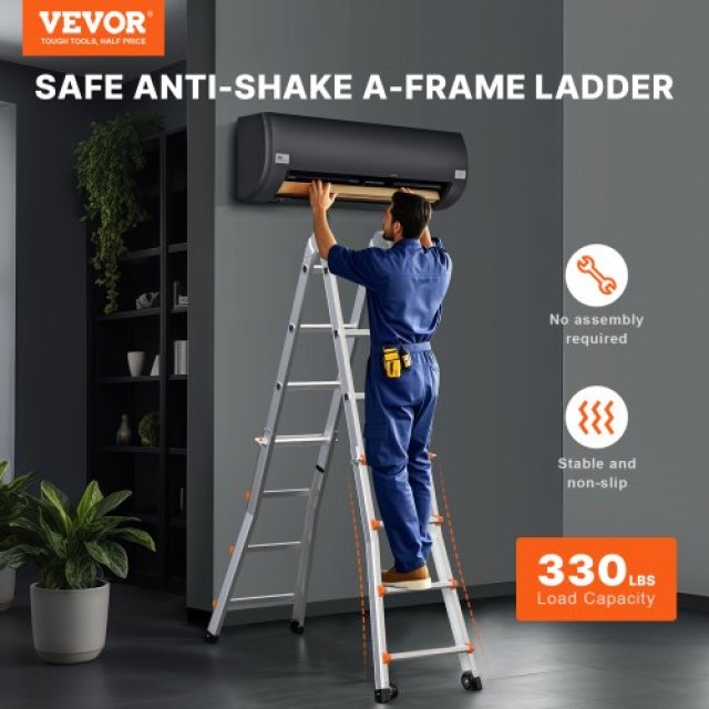 VEVOR  Σκάλα Τηλεσκοπική Πολυλειτουργική 15 FT  DGNAZXYST45MHKL6VV0