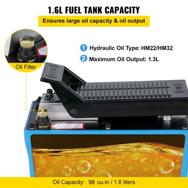 VEVOR Αντλία Αέρος Υδραυλική 10,000 PSI Μεταλλική Κατασκευή  BTQBTY...