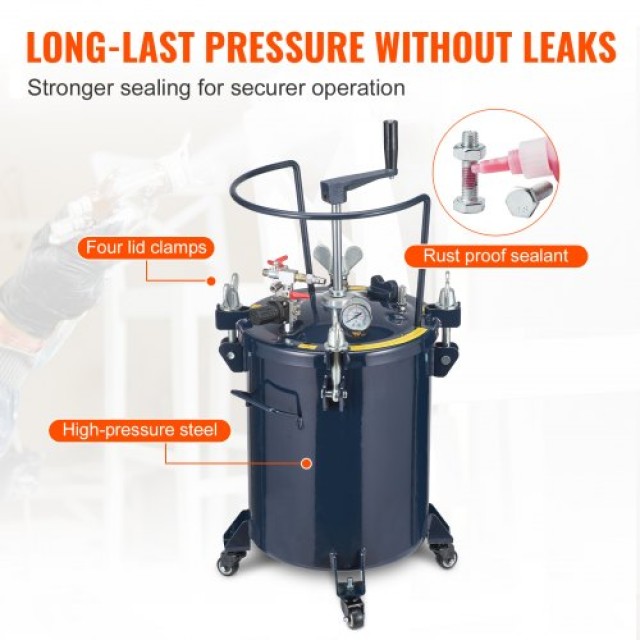 Δοχείο Πίεσης Βαφής VEVOR 30L με Μίξερ, 70PSI Max  PQTBDOX30LUJO1Z5WV0