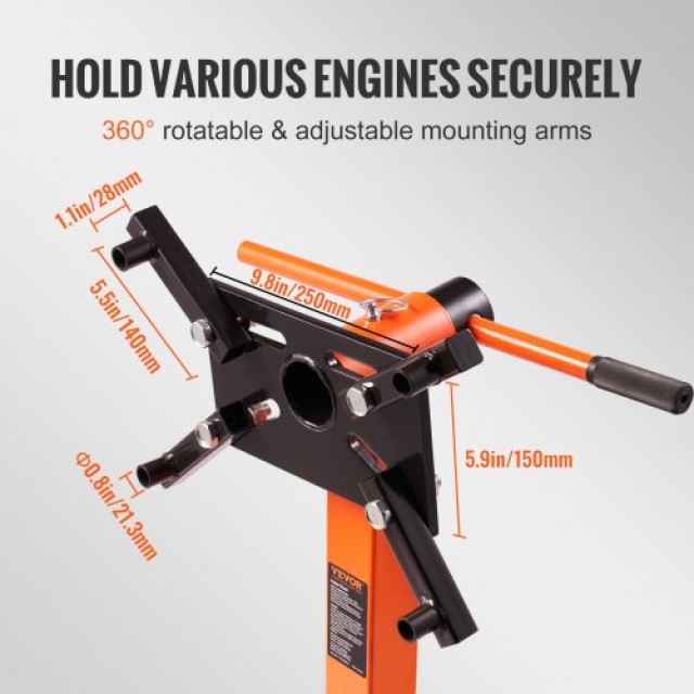 VEVOR Βάση Κινητήρα, Βάση Κινητήρα 1300 Λίβρες με Περιστρεφόμενη Κε... VEVOR Βάση Κινητήρα, Βάση Κινητήρα 1300 Λίβρες με Περιστρεφόμενη Κε...