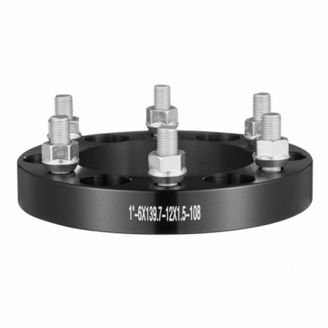 VEVOR Αποστάτες Τροχών 1 6x5.5 6 Λουγ 4 Τεμ Μαύρο  LSSFLP1YC6X5PNQ5TV0