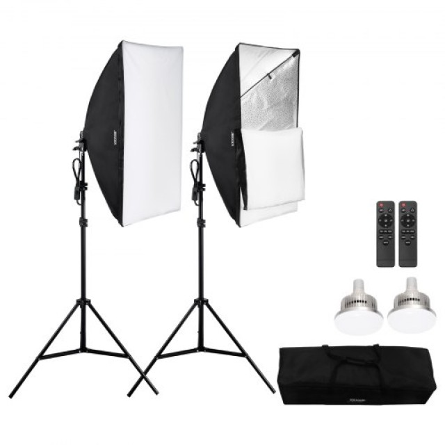 VEVOR  Σετ Φωτισμού Softbox 20x28 ιντσών 45W LED 3000-6500K για Φωτογράφιση  SYRGZMTZ20283Z1TCV2
