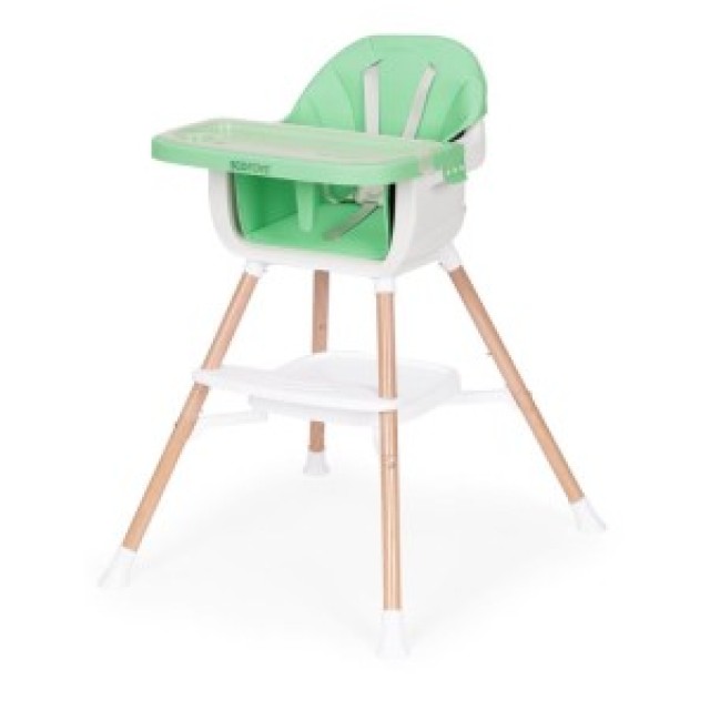 ECOTOYS Παιδικό καρεκλάκι φαγητού 2 σε 1 πράσινο HC508-Green
