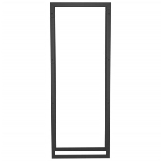 vidaXL Ραφιέρα Καυσόξυλων Ματ Μαύρο 50x28x132 εκ. Ατσάλι 350306