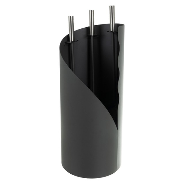 Kaminer Σετ Εργαλείων Τζακιού 4-σε-1 Απόχρωσης Μαύρο 25970