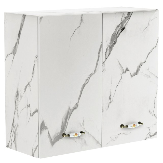 Shally Dogan Διπλό Κρεμαστό Ντουλάπι Κουζίνας 80 x 72 x 32 cm Λευκό...