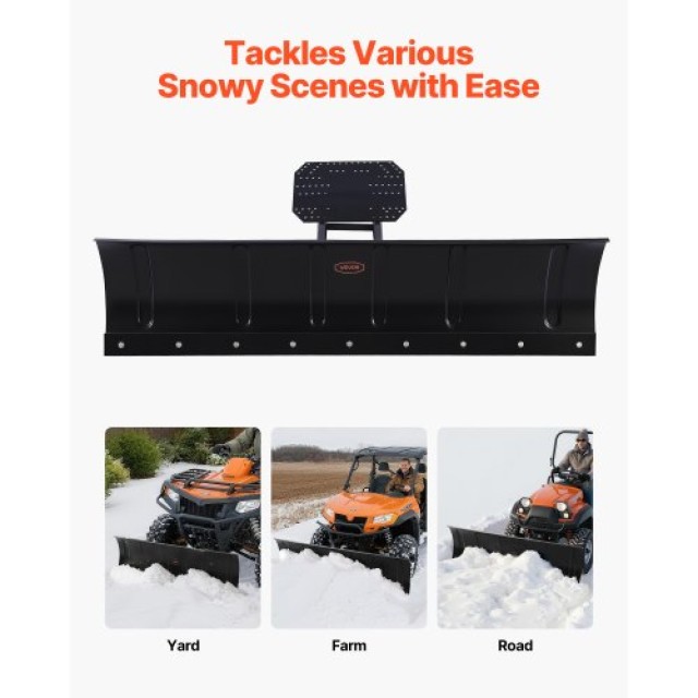 VEVOR Πολυχρηστικό Κιτ Εκχιονιστικού 1524 mm για ATV/UTV XLCYPS60IN...