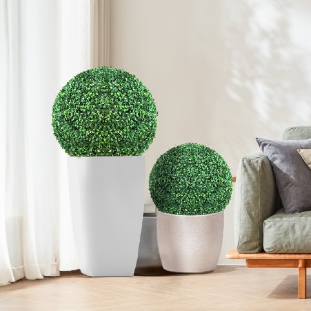 Τεχνητά Δεντράκια VEVOR Boxwood, 24” (2 Τεμάχια), Σφαιρικά Φυτά για Διακόσμηση  RGZWXJQ16YC0L5L4VV0