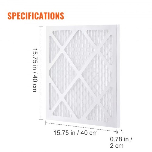 Σετ 5 Προστατευτικών Προφίλτρων VEVOR 15.75 x 15.75 για Καθαριστές Αέρα  CX540040020MMC5SUV0