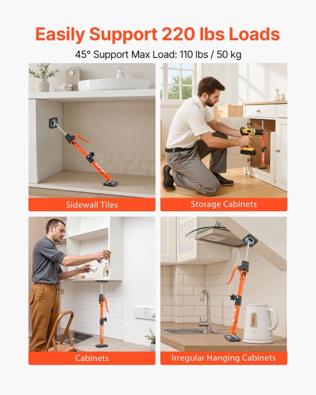 VEVOR Ρυθμιζόμενο Σύστημα Υποστήριξης Ντουλαπιών 2-Pack, 40-60 cm, ... VEVOR Ρυθμιζόμενο Σύστημα Υποστήριξης Ντουλαπιών 2-Pack, 40-60 cm, ...