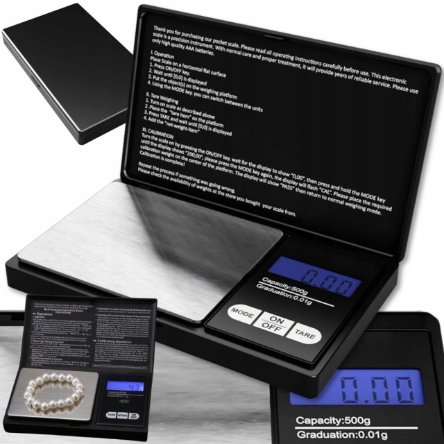 Verk Group Ακριβής Ηλεκτρονική Ζυγαριά 500g/0.1g για Κοσμήματα και ...