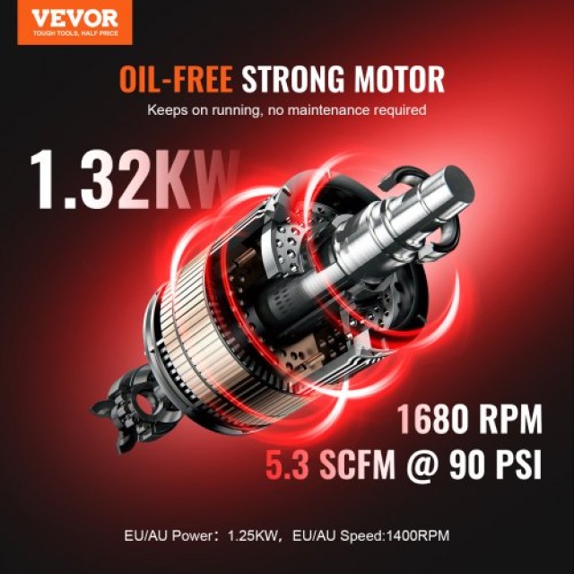Φορητός Αεροσυμπιεστής VEVOR 15 Γαλόνια 90 PSI  WYWSKYJ60L14J9EI6V2