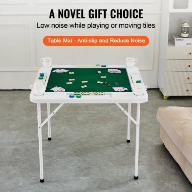 Πτυσσόμενο Τραπέζι Mahjong 4 Ατόμων VEVOR με Θήκες & Τραπέζι Παιχνιδιών  SDMJZBSWZDMJOF0ZJV0