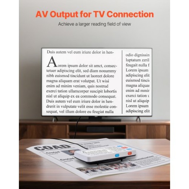 VEVOR Φορητό Ψηφιακό Μεγεθυντικό Μέσο, 127mm HD Ηλεκτρονικό Βίντεο ...