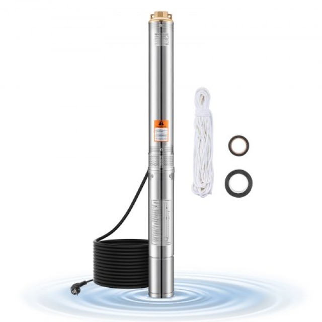 VEVOR Αντλία Υποβρύχια 750W Ανοξείδωτη 246ft 100L/min SJQSB1100W60K85DTV2