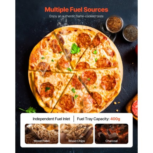 VEVOR Φορητός Φούρνος Πίτσας 12 με Σφαιρίδια Ξύλου για Κάμπινγκ BXP... VEVOR Φορητός Φούρνος Πίτσας 12 με Σφαιρίδια Ξύλου για Κάμπινγκ BXP...