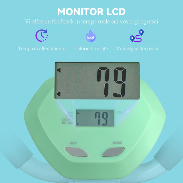 SPORTNOW  Stepper με Χειρολαβές και Ρυθμιζόμενο Σκαλοπάτι και Οθόνη...