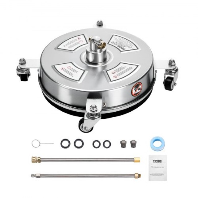 VEVOR Καθαριστής Επιφανειών Πίεσης 14 με Ρόδες 4000 PSI από Ανοξείδ...