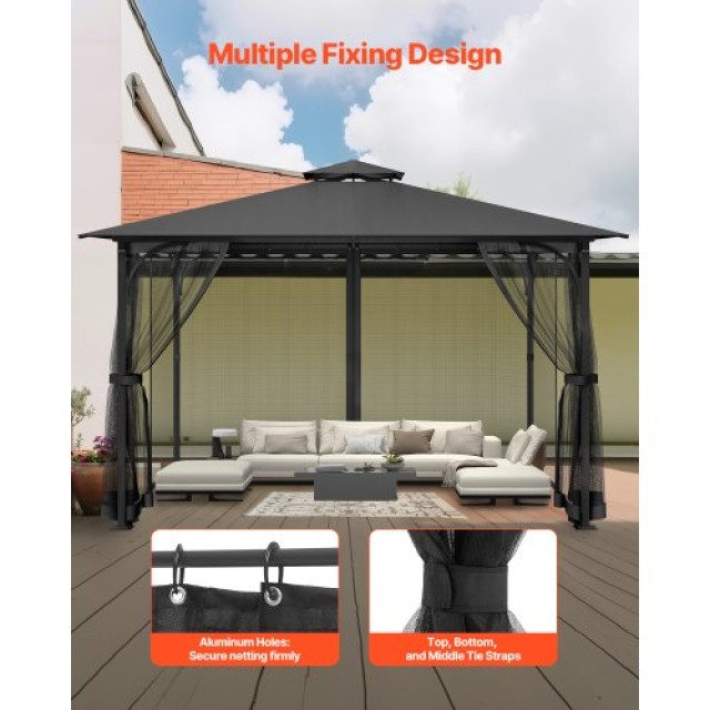 VEVOR Αντικατάσταση Δικτύου Κιόσκι 10x13x6.8 ft LTWZDL10FT13SZYAEV0