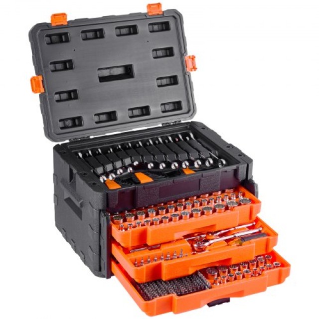 VEVOR Σετ Καρυδάκια 450 Τμχ με 6.4/9.5/12.7 mm Δίσκο και Πορτοκαλί ...