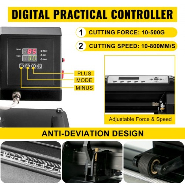 Μηχανή Θερμομεταφοράς 5 σε 1 & Κοπτικό Plotter 720 mm VEVOR  THJ383...