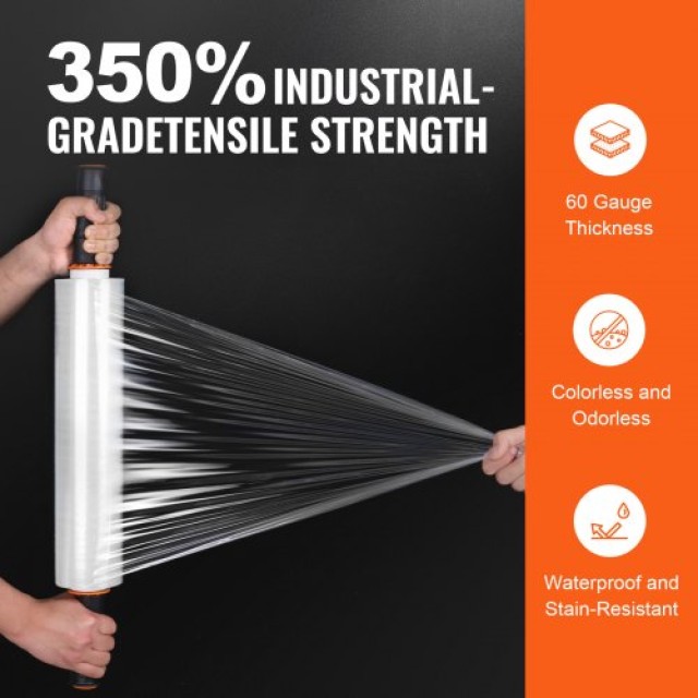 VEVOR Διάφανη Μεμβράνη Συσκευασίας 15x1000, 3 Τεμάχια  LSM15INCH100...