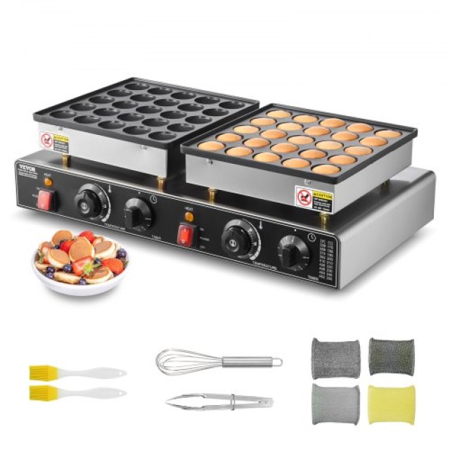 VEVOR Κατασκευαστής Μίνι Ολλανδικών Pancake 50PCS 1800W Αντικολλητι...