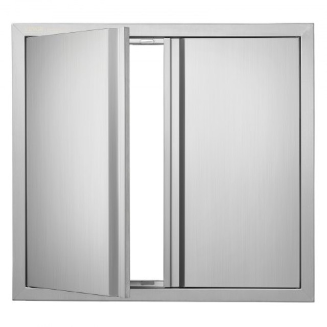 Πόρτα BBQ VEVOR 660x610mm Ανοξείδωτη Διπλή Εξωτερική Πόρτα Κουζίνας...