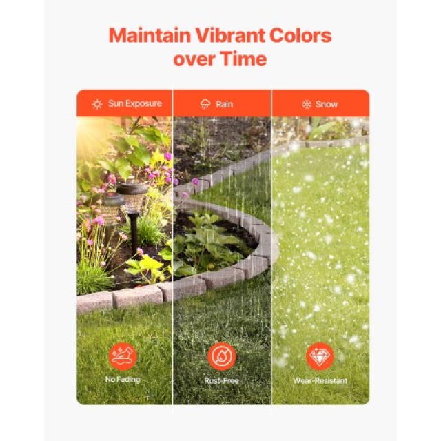 VEVOR Περίγραμμα Κήπου με Ψευδοπέτρα για Μονοπάτια RZSPZXCCZS00MU8Y3V0